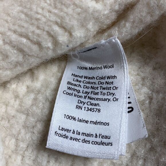 Vineyard Vines Cream Signature Fisherman Merino Wool Sweater - Picture 6 of 6